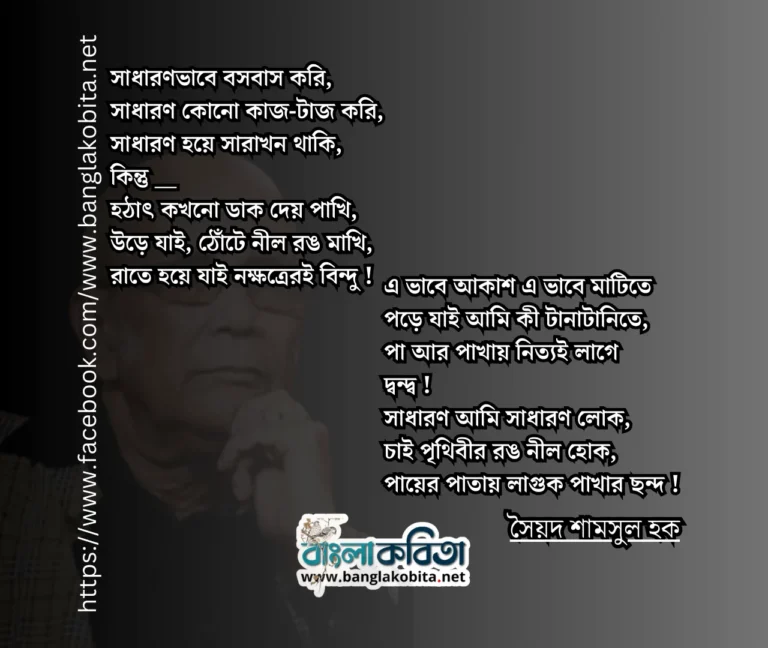 সাধারণ আমি — সৈয়দ শামসুল হক