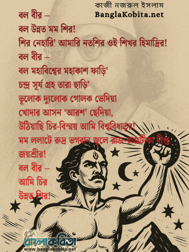 কবিতা – বিদ্রোহী – কাজী নজরুল ইসলাম